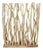 Vintage Organic Modern Rustic Raw Wood Stick Screen For Sale