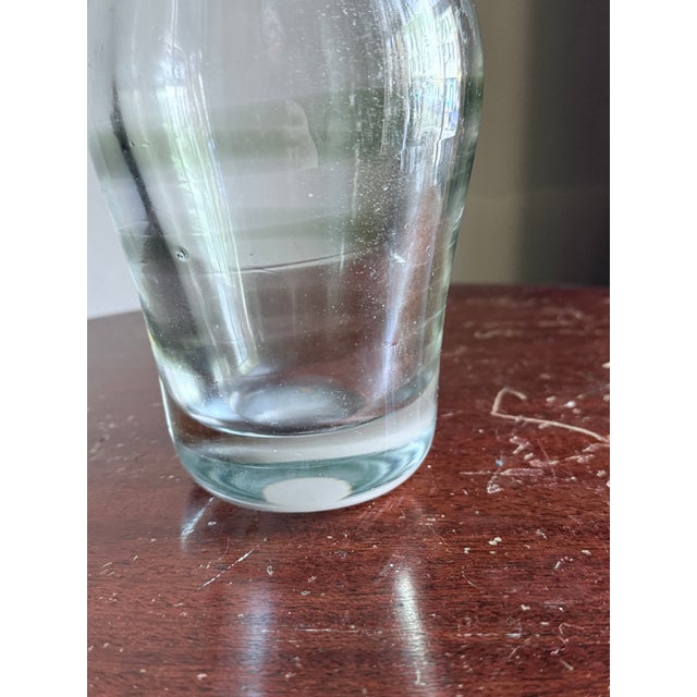 Mid 20th Century Modern Swedish Sculptural Glass Bud Vase Attributed to Orrefors For Sale In New York - Image 6 of 10