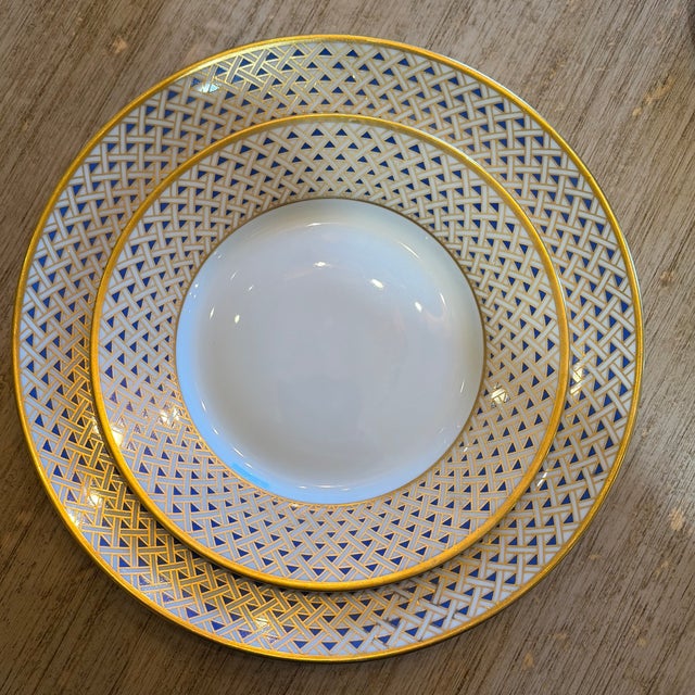 Richard Ginori Mid 20th Century Richard Ginori Place Setting Diamanté - Set of 4 For Sale - Image 4 of 7