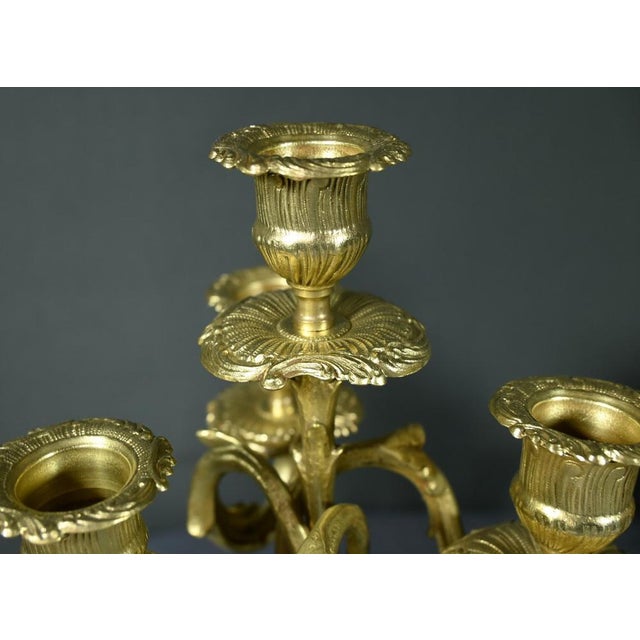 Gilt Bronze Fireplace Trim, 1930, Set of 3 For Sale - Image 14 of 18