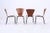Set of 4 Teak Chairs in Danish Design Set FEATURES * High-quality workmanship * Material: Teak & steel tubing * Timeless...