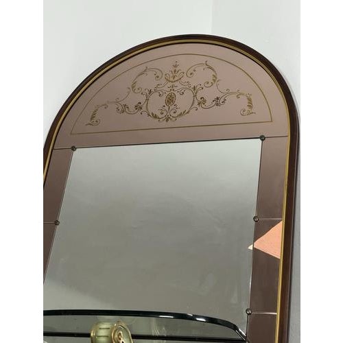 1960s Vintage Floor Mirror with Console Table by Cristal Art, Italy, 1960s For Sale - Image 5 of 16