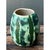 Ceramic Vintage Green Abstract Ceramic Vase For Sale - Image 7 of 12