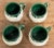 Vintage Ceramic Daisy Motif Mugs and Dessert Plates, 8 PCS For Sale - Image 10 of 11