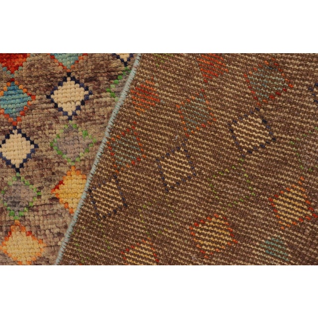 Contemporary Balochi Roy Hand Knotted Wool Rug - 3'3'' X 4'11'' For Sale - Image 9 of 10