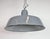 Industrial Grey Enamel Factory Pendant Lamp, 1960s For Sale - Image 6 of 18
