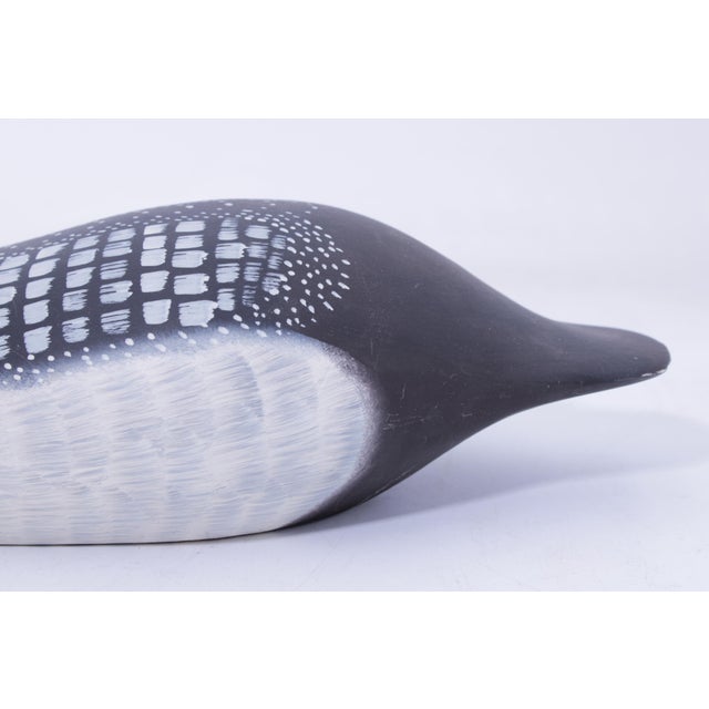 Black Leonard C. Hornick Jr. Handcrafted Wood Lion Duck Decoy - Signed For Sale - Image 8 of 14