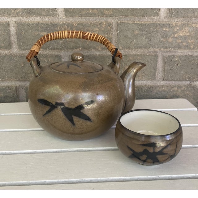 Mid 20th Century Vintage Omc Japanese Tea Set- 7 Pieces For Sale - Image 5 of 10