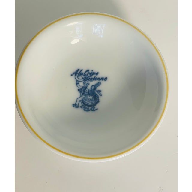 Vintage collectible Catchall ashtray A La Creoe Bretonne café porcelain by Rosenthal.