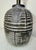 Antique Handmade Brutalist Black Gray Terracotta Pottery Electric Table Lamp For Sale - Image 10 of 12