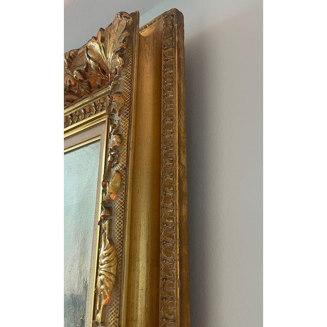 19th Century A. Masson “Anvers From the River” Oil Painting. 19th Century, France. For Sale - Image 5 of 9