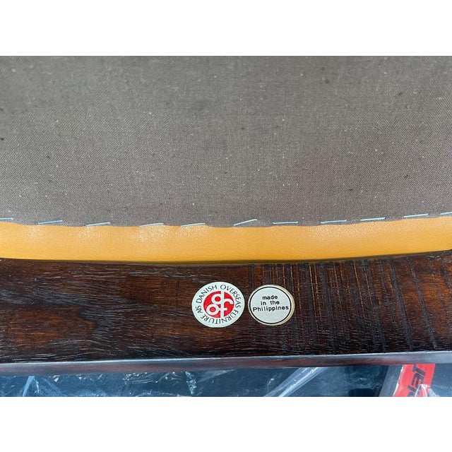 Scandinavian Modern Mahogany and Leather Armchair from DOF, 1970s For Sale - Image 13 of 16