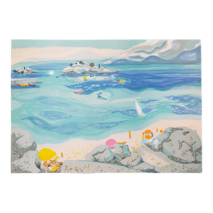 Sur La Plage, Signed Lithograph by Georges Lambert