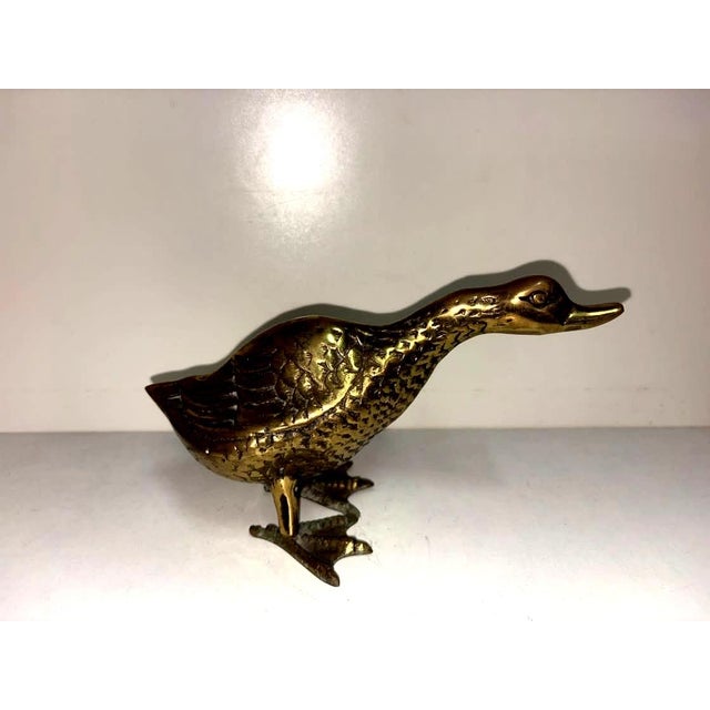 Metal Vintage Duck Figurine, 1950 For Sale - Image 7 of 7