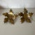 Mid 20th Century Brass Holly Candleholders - a Pair For Sale - Image 4 of 5