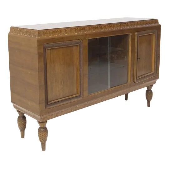 Mid-Century Wooden Sideboard from Valzania, 1950s For Sale