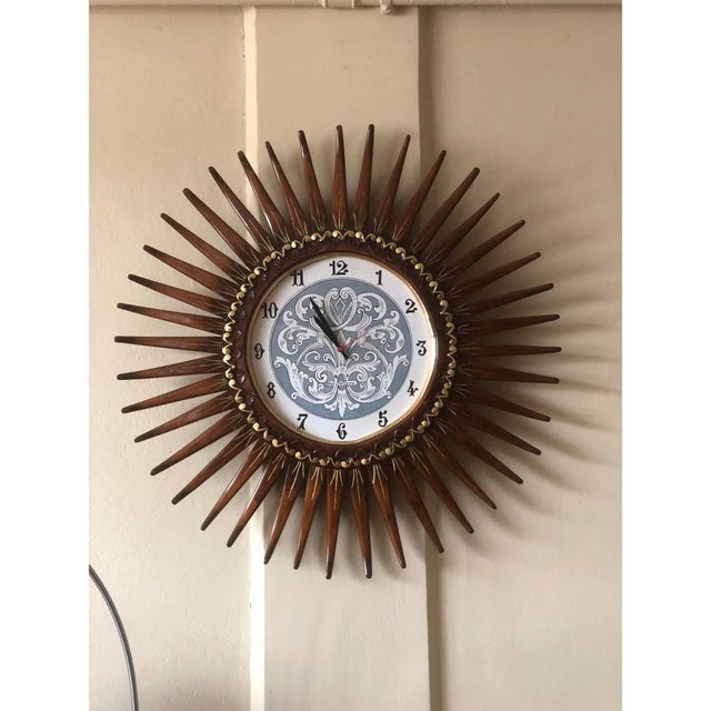 Sunbeam Maple Wood Clock by Simoeng, 1990s For Sale - Image 6 of 11