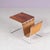 Side Table with Leather Magazine Rack by Brabantia, Netherlands, 1960s For Sale - Image 5 of 7