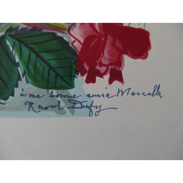 Modern Raoul Dufy, Colorful Bouquet, Lithograph For Sale - Image 3 of 4