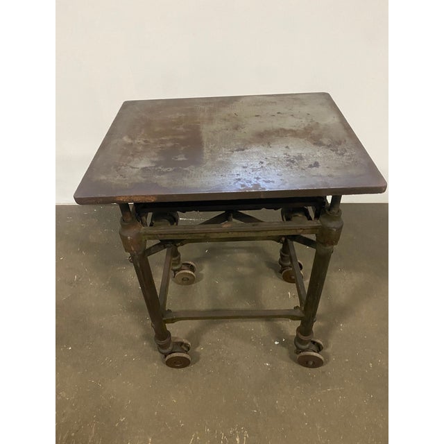 Turn of the 20th Century Adjustable Printers " Turtle" Table For Sale - Image 4 of 14