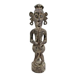 Carved Wood Fertility Deity Figure Circa 20th Century For Sale