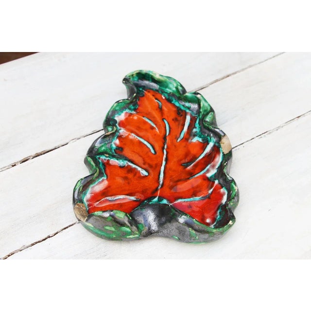 1940s French Art Deco Vine Leaf Jewelry Dish For Sale - Image 4 of 13