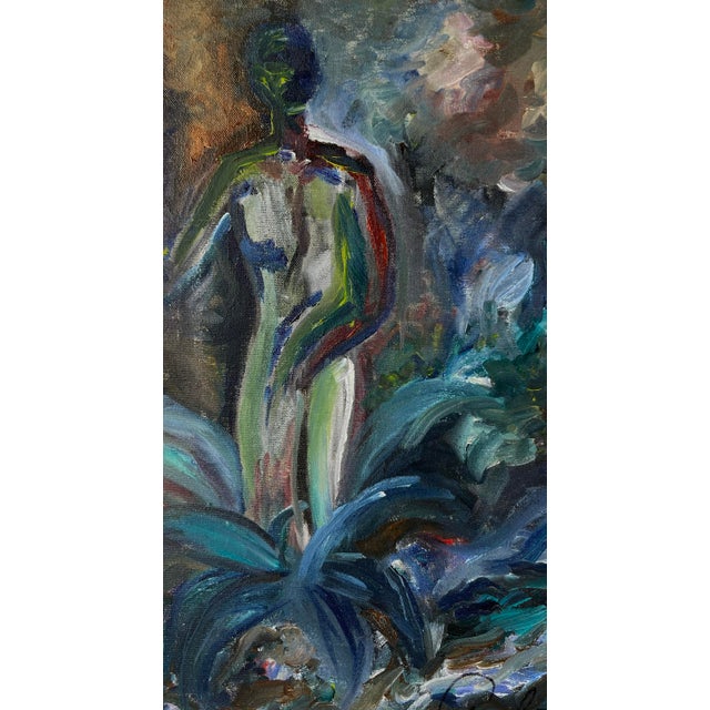 Nude in the Garden Fauvist Nude Original by Anna Norman For Sale - Image 4 of 7