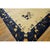 1920s Rectangle Hand Knotted Wool Antique Open Field Medallion Blue Large Rug For Sale In New York - Image 6 of 11