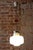 Mid-Century Czech Chrome and Opaline Glass Pendant Light attributed to Lidokov, 1960s For Sale - Image 11 of 12