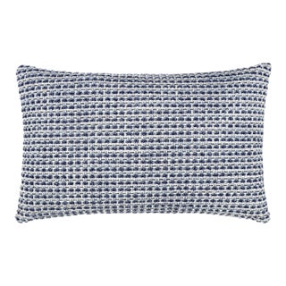 The House Of Scalamandré Heatherton Lumbar Pillow In Navy For Sale