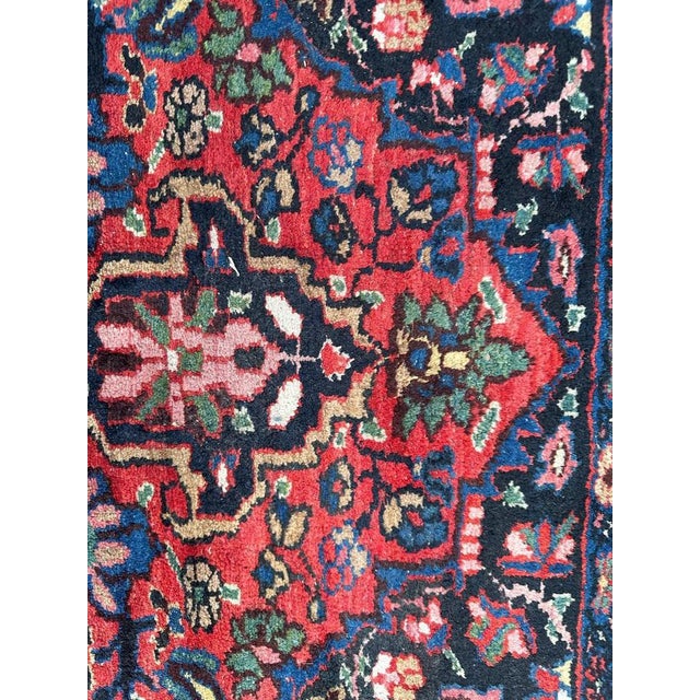 Mid-Century Kurdish Rug, 1940s For Sale - Image 10 of 17