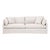 Lena 95" Slope Arm Slipcover Sofa, Bisque For Sale