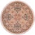 Floral 1990's Pak-Persian Tan/Green Wool Round Rug- 8'2'' X 8'2'' For Sale - Image 9 of 9