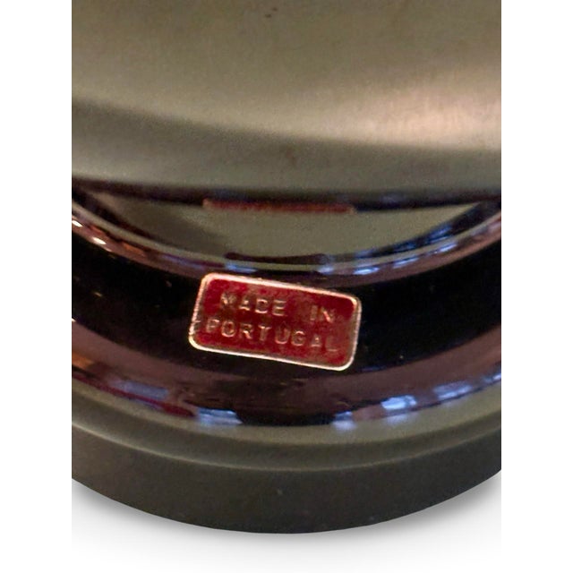 1980s Black Glass Bowl For Sale In New York - Image 6 of 6