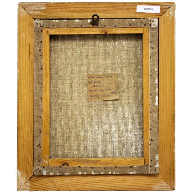 Contemporary Teresa Gniewek, Kabbalah Judaica Torah Painting "SWIATTO TORY I" Synagogue interior, 1990 For Sale - Image 3 of 6