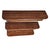 Brown Set of Three Mid-Century Oak Floating Wall Shelves 21" For Sale - Image 8 of 8