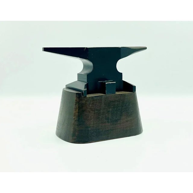 Mid-Century Bronze Jewelry Anvil Paperweight Sculpture, 1950s For Sale - Image 9 of 10