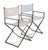 Mid 20th Century Hollywood Regency Chrome and Vinyl Directors Chairs In For Sale - Image 10 of 18