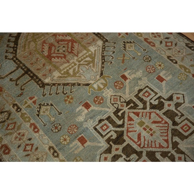 1940s Vintage Distressed Karaja Rug Runner - 3'5" x 16'10" For Sale - Image 5 of 12