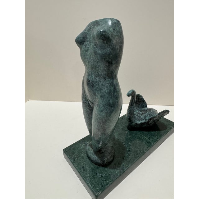 1960s Larry Mohr Abstract Figurative Sculpture Bronze on Stone Base Signed For Sale In Atlanta - Image 6 of 9