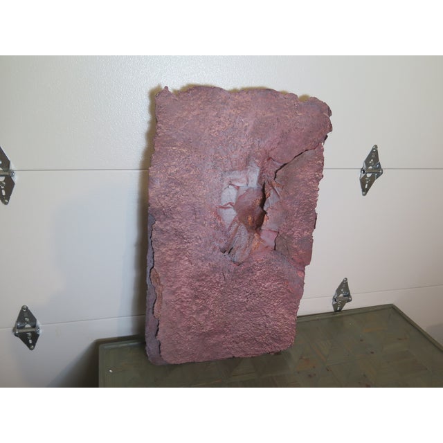 A Terrestrial Crack in the Earth Done in Pa-Pier Ma-Che' in the Manner of Eduardo Chillida For Sale - Image 4 of 5