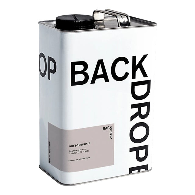 BACKDROP Standard Finish Interior Paint in Not So Delicate (Lavender-Gray with a Hint of Pink) - 1 Gallon For Sale In Los Angeles - Image 6 of 6