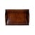 Late 20th Century Vintage Bombay Company Asian Style Serving Tray With Brass Corners For Sale - Image 5 of 11