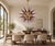 Gold Sputnik Pendant Light with 51 Amethyst Murano Glass Tips from Justfurnituress SRL For Sale - Image 8 of 10