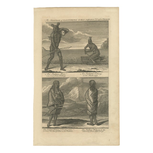 Inhabitants of California, 1800s, Paper For Sale