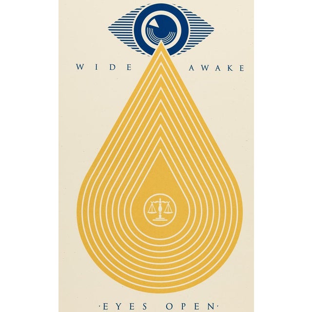 Shepard fairey aka obey giant (1970) earth crisis, eyes open original color screen print signed and dated 2020 in pencil...