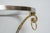 Hollywood Regency Chrome Guéridon With Brass Hoof Feet & Glass Top , Manner of Maison For Sale - Image 9 of 11