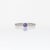 2020s Purple Sapphire Ring With Earth-Mined Diamond Accents: Solid 14k Gold, Size 6.75 For Sale - Image 5 of 10