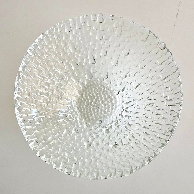 Vintage Pilgrim Glass Textured Glass Bowl For Sale - Image 11 of 14