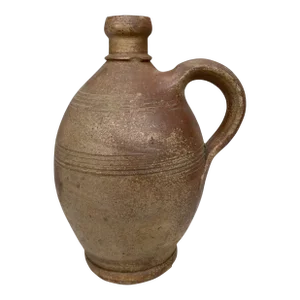 19th Century French Rustic Pottery Pitcher